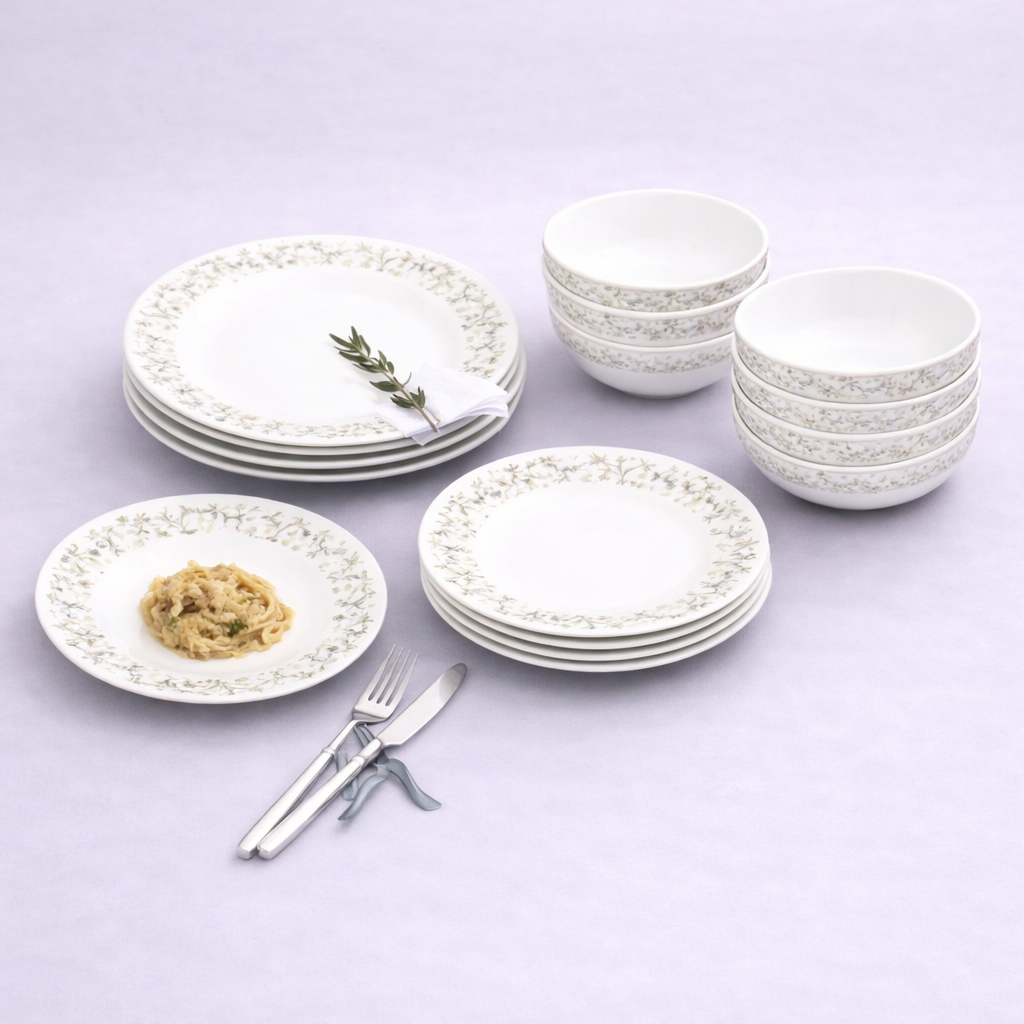 18 Pcs Dinner Set – Elegant Everyday Dining Collection - Habitt
