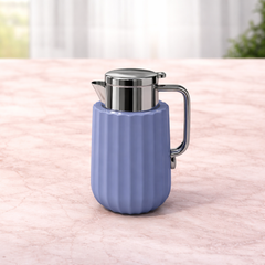 Premium Thermos Flask – Blue, Pink & Cream - Habitt