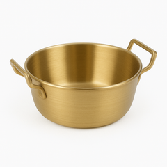 Eared Rice Bowl – Elegant Gold Finish Serving Bowl