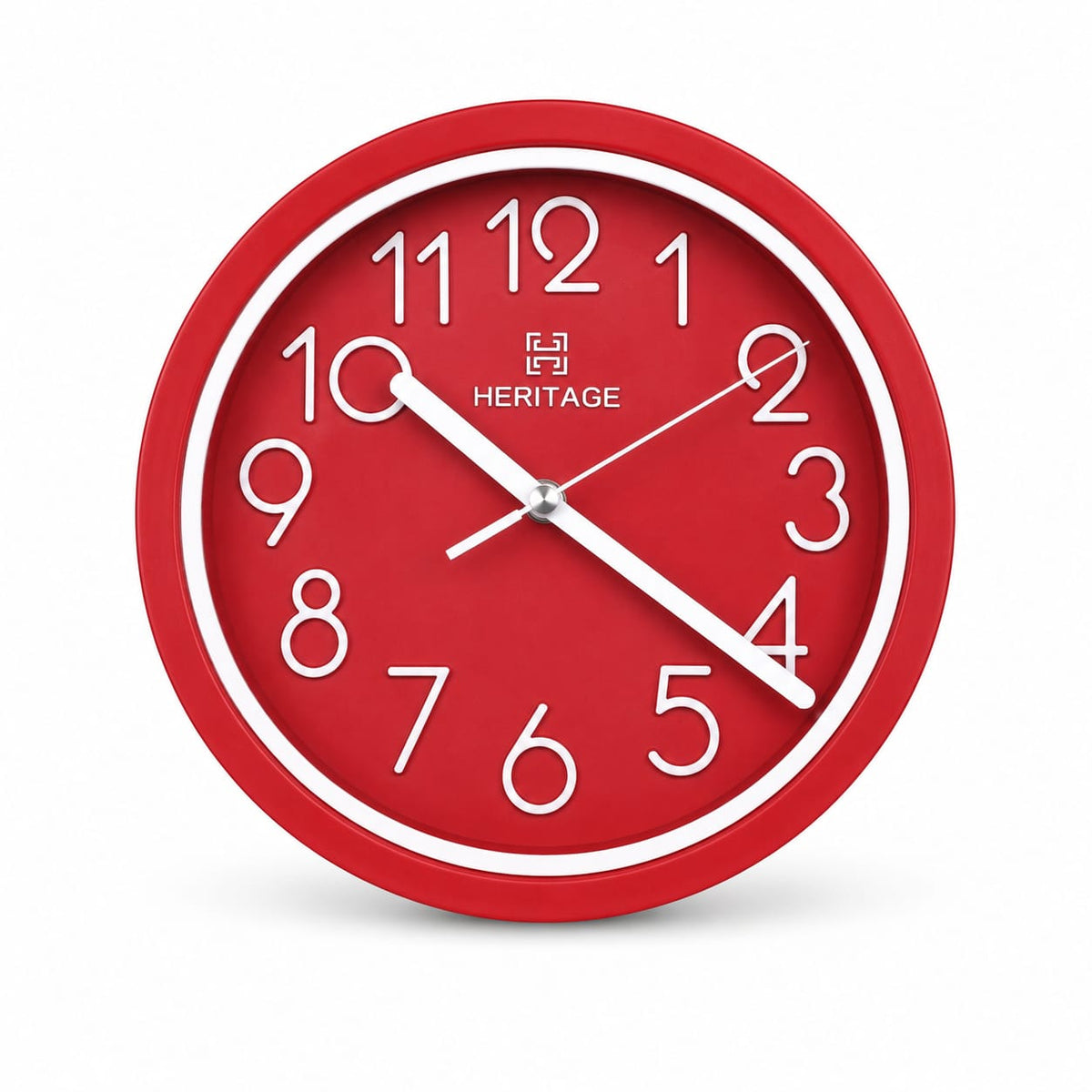HERITAGE Wall Clock Fantasy CLK-044E – 15" Red & White