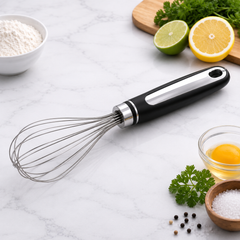 Egg Beater Whisk – Stainless Steel Hand Whisk for Baking & Cooking