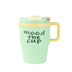 1200 ml Vacuum “Mood The Cup” – Large Insulated Travel Mug with Handle | Hot &amp; Cold Beverage Flask in Black, Green, Blue & Pink