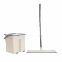 Scratch Cleaning Mop | Flat Floor Cleaning Mop with Bucket Set - Habitt