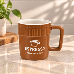 Textured Ceramic Coffee Mug