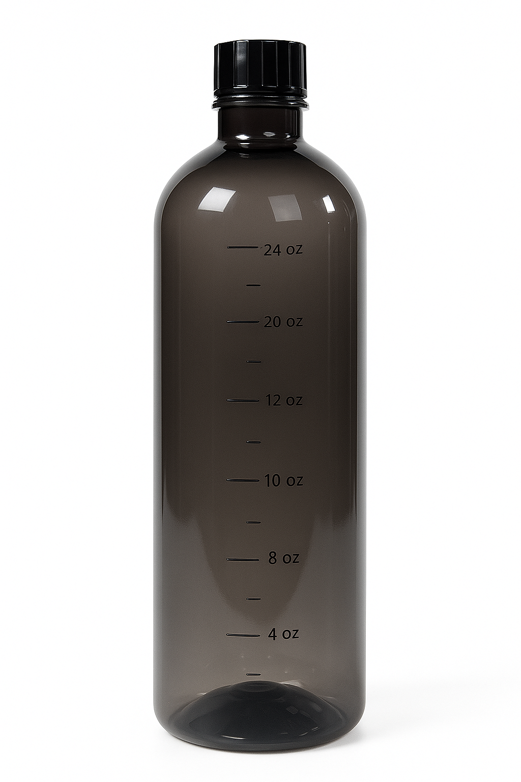 Glass Bottle with Time Marker – 1000 ml Smoke Finish