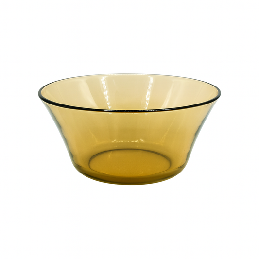 4-Piece Smoke Glass Serving Bowl Set – 230 mm Wide Premium Round Tableware