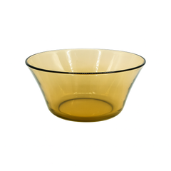 4-Piece Smoke Glass Serving Bowl Set – 230 mm Wide Premium Round Tableware