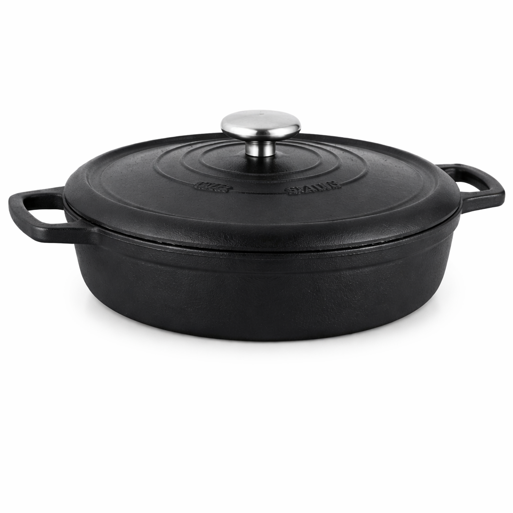 Casta Grill Low Casserole 26x7 cm – Black - Habitt