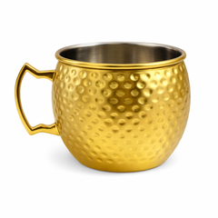 Golden Stainless Steel Glass – 500 ml