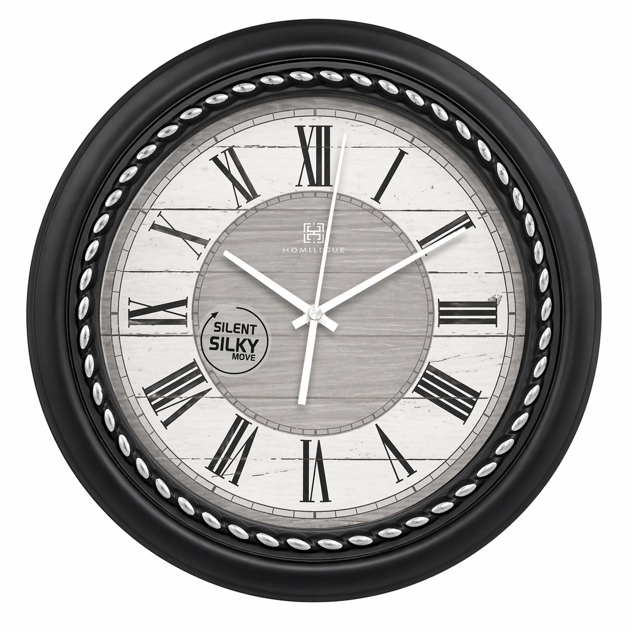 Vintage Titanic Wall Clock – Antique Black Plastic Frame, Silent Quartz Movement - Habitt