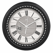 Vintage Titanic Wall Clock – Antique Black Plastic Frame, Silent Quartz Movement - Habitt