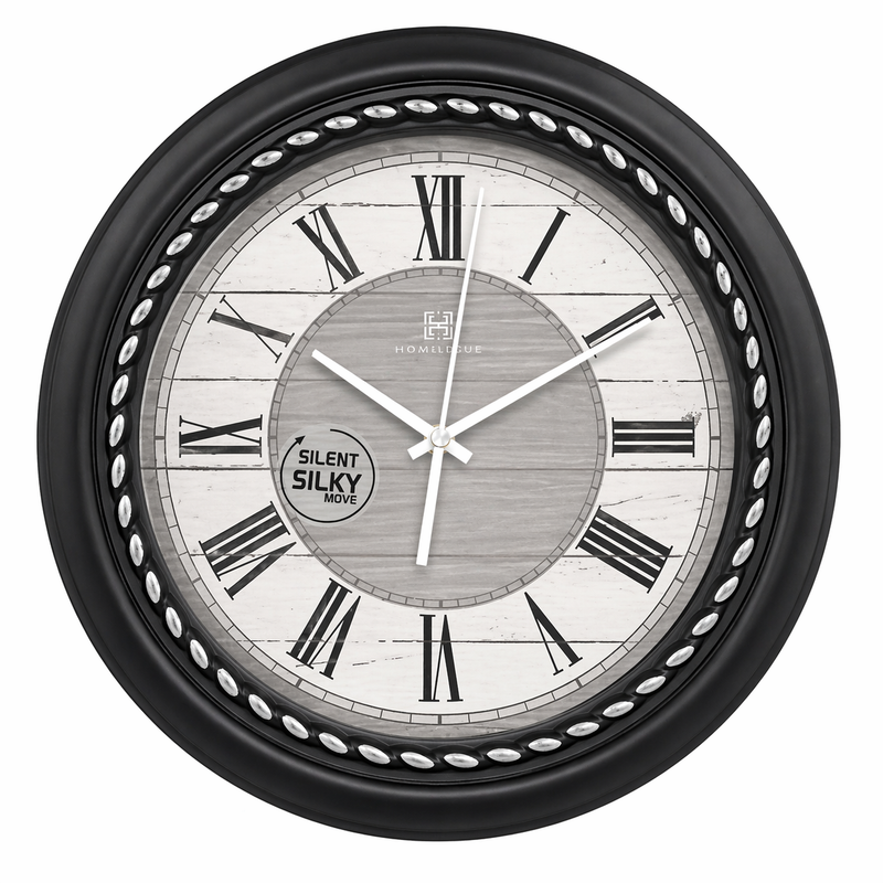 Vintage Titanic Wall Clock – Antique Black Plastic Frame, Silent Quartz Movement - Habitt