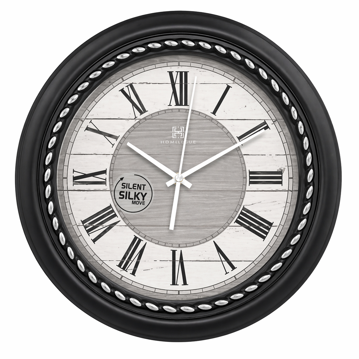 Vintage Titanic Wall Clock – Antique Black Plastic Frame, Silent Quartz Movement - Habitt