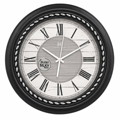 Vintage Titanic Wall Clock – Antique Black Plastic Frame, Silent Quartz Movement - Habitt