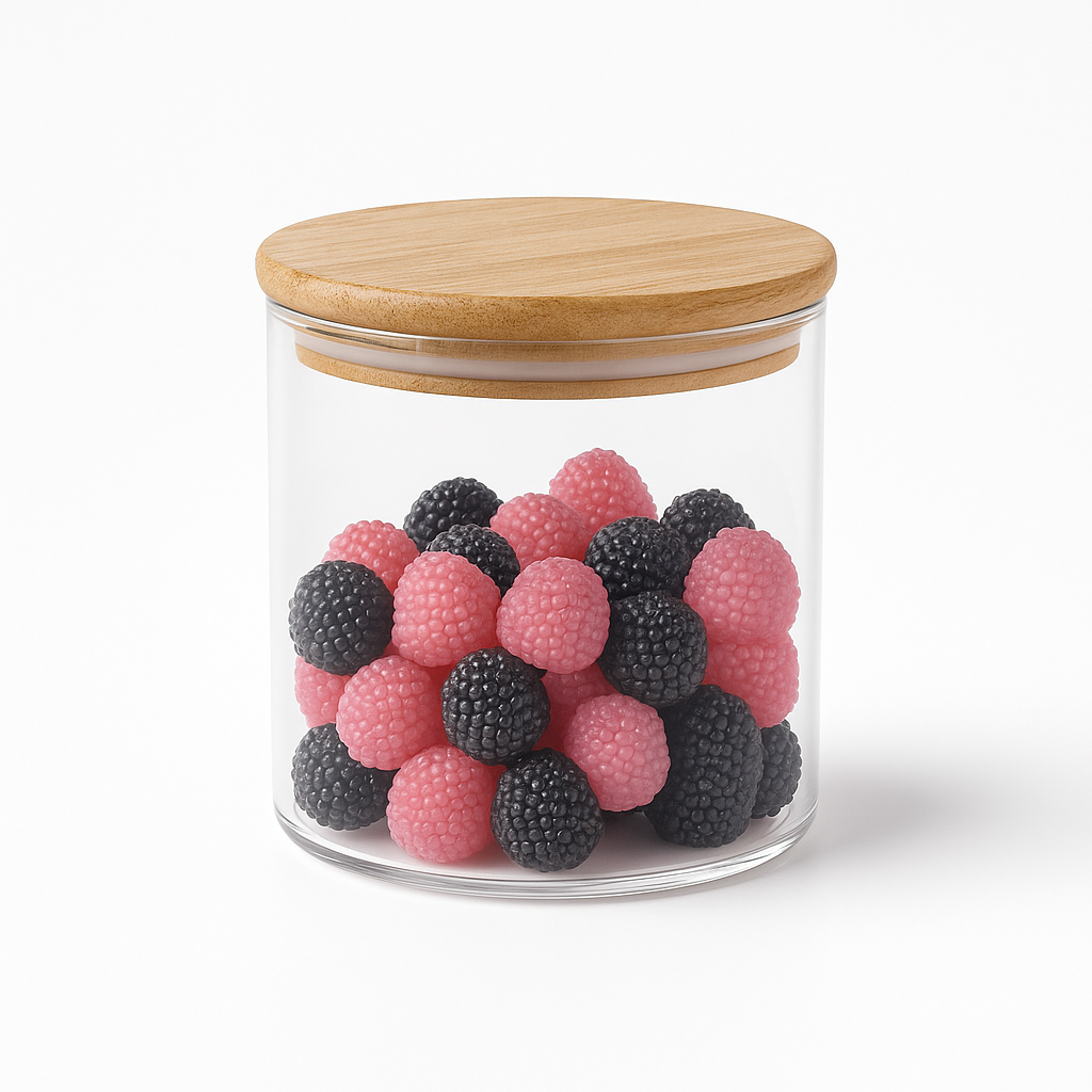 ROMA Storage Box – Clear Glass Jar with Airtight Bamboo Lid for Kitchen, Pantry & Home Organization