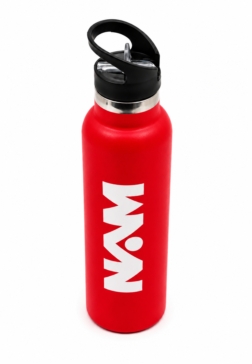 Sport Straw Vacuum Insulated Bottle – Red  Stainless Steel Water Bottle - Habitt