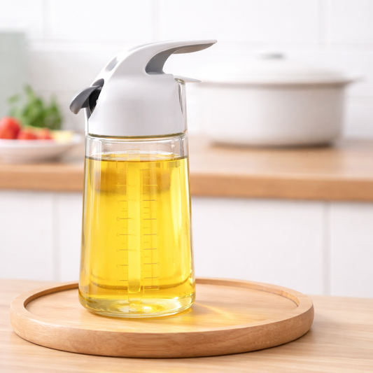 Oil Jug 630 ml  Glass Oil Dispenser with Pour Spout