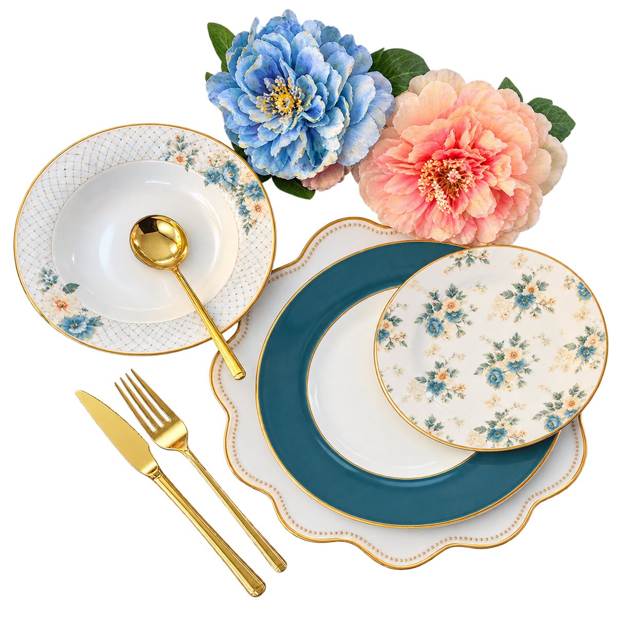 Exquisite 18-Piece Plate Set | Stylish Dining & Tableware Collection