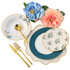 Exquisite 18-Piece Plate Set | Stylish Dining & Tableware Collection