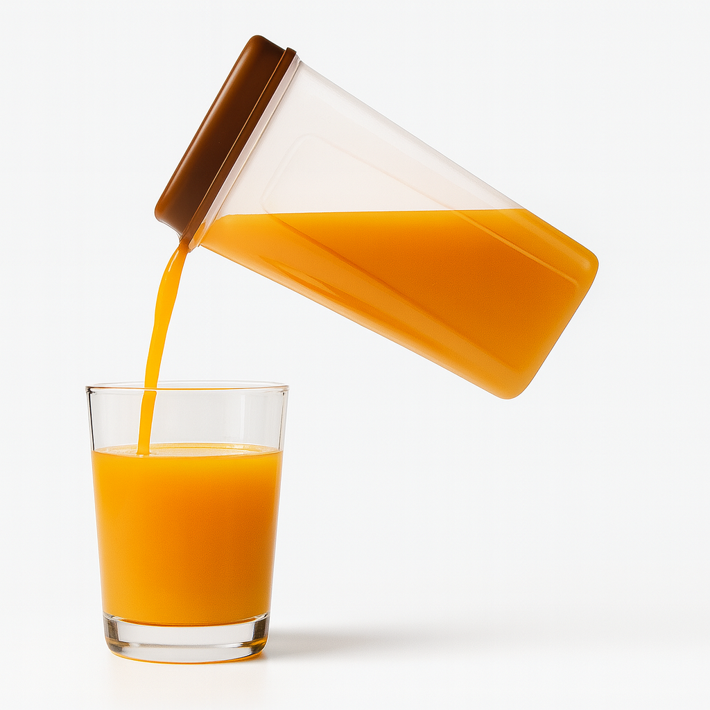 Snowy Water Bottle – 1500 ml Large Plastic Bottle with Airtight Flip Cap