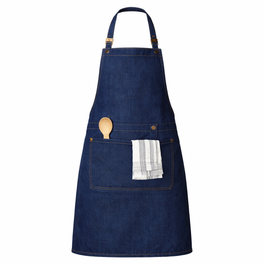 Imperial Smart Denim Apron – Durable Adjustable Kitchen & BBQ Cooking Apron - Habitt