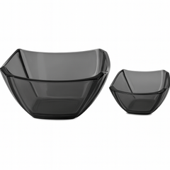 Iridescent Square-Cut 7-Piece Fruit Bowl Set – Silver, Gold & Black  Colour Options (200/105 mml)