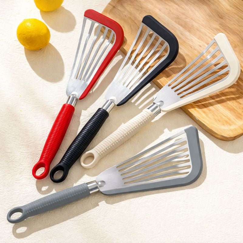Stainless Steel Fish Spatula – Slotted Turner with Heat-Resistant Handle