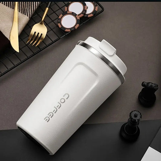 510ML Temperature Display Coffee Mug – White Travel Tumbler - Habitt