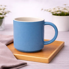 Matte Blue Ceramic Mug – Minimalist Coffee & Tea Cup