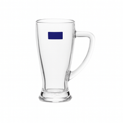 Clear Glass Juice Mug with Handle 430 ml – Set of 6 | Premium 6-Piece Drinkware for Home & Café - Habitt