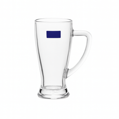 Clear Glass Juice Mug with Handle 430 ml – Set of 6 | Premium 6-Piece Drinkware for Home & Café