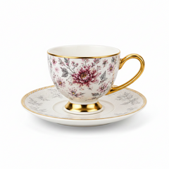12 PCS Heritage Cup & Saucer Set – Elegant Tea & Coffee Serving Collection