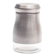 Single Salt Jar with Brushed Stainless Steel Body - Habitt