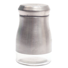 Single Salt Jar with Brushed Stainless Steel Body