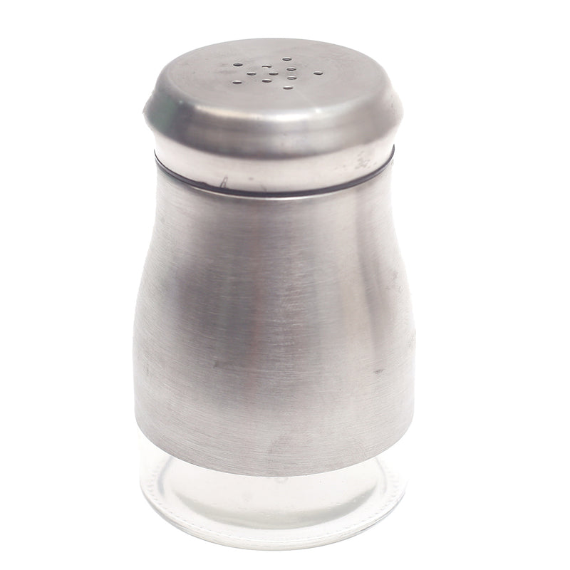Single Salt Jar with Brushed Stainless Steel Body - Habitt