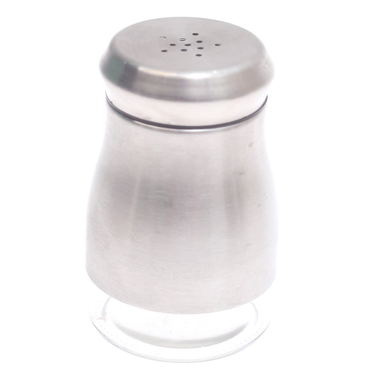 Single Salt Jar with Brushed Stainless Steel Body