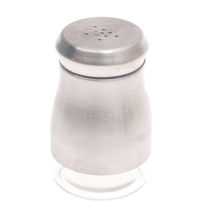 Single Salt Jar with Brushed Stainless Steel Body - Habitt