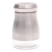 Single Salt Jar with Brushed Stainless Steel Body - Habitt