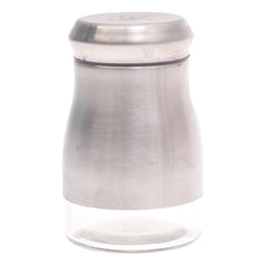Single Salt Jar with Brushed Stainless Steel Body