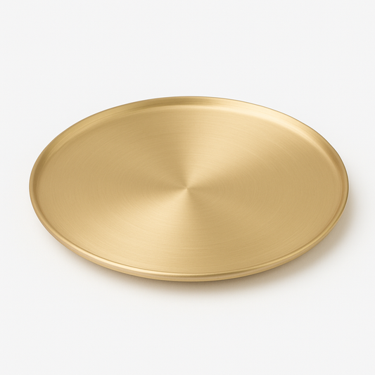 Straight Tray Gold – Elegant Serving &amp; Decorative Tray (30×2.8cm)