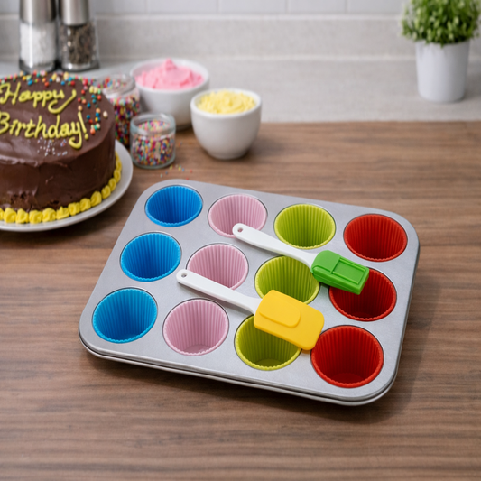 Prestige Deep Muffin Pan – 12 Cup Baking Tray