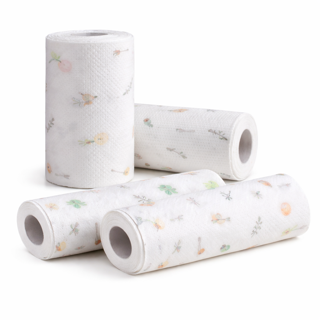 Tissue Roll 50 Sheets – Soft & Absorbent Multipurpose Paper Towel Roll - Habitt