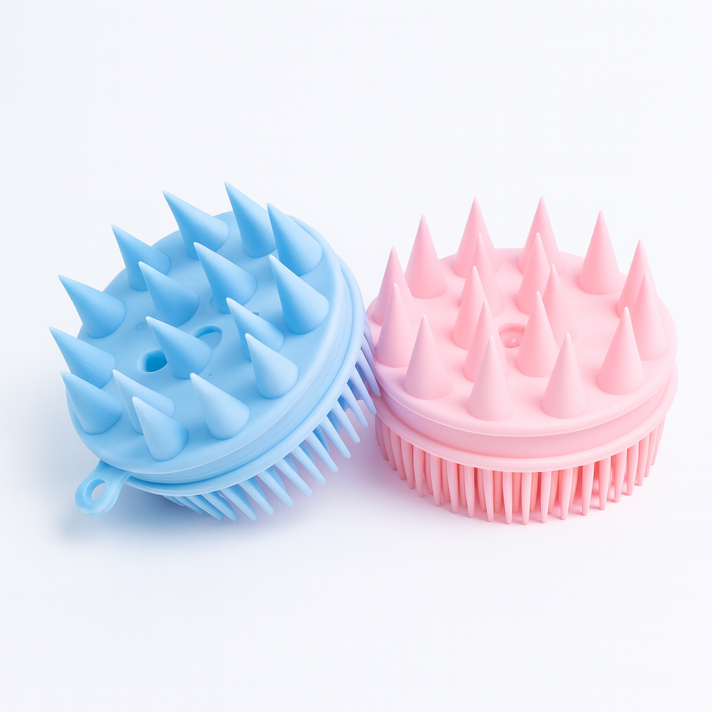2-in-1 Silicone Shampoo Brush (Assorted) – Scalp Massager & Hair Cleaner