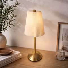 Umbrella Table Lamp – Black & White