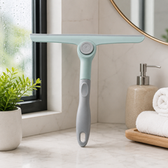 Foldable Press Button Cleaning Wiper | Multi-Purpose Glass & Window Squeegee