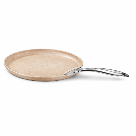 Granita Aluminum Crepe Frypan 26 cm – Nonstick Granite Crepe & Pancake Pan with Stainless Steel Handle - Habitt