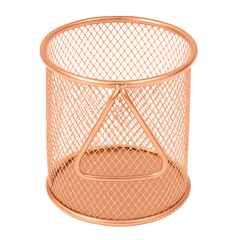 Round Fries Strainer – Silver &amp; Black Stainless Steel Mesh Basket