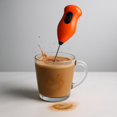 Hong Xin Electric Coffee Beater – Handheld Battery-Operated Milk Frother