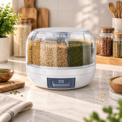 360 Rotating Big Cereal Dispenser | Kitchen Food Storage Container
