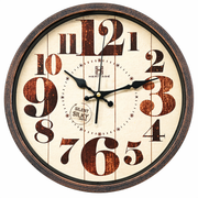 Oxford 14" Modern Wall Clock – Black Dial with Bold Yellow & White Numbers, Decorative Plastic Frame - Habitt